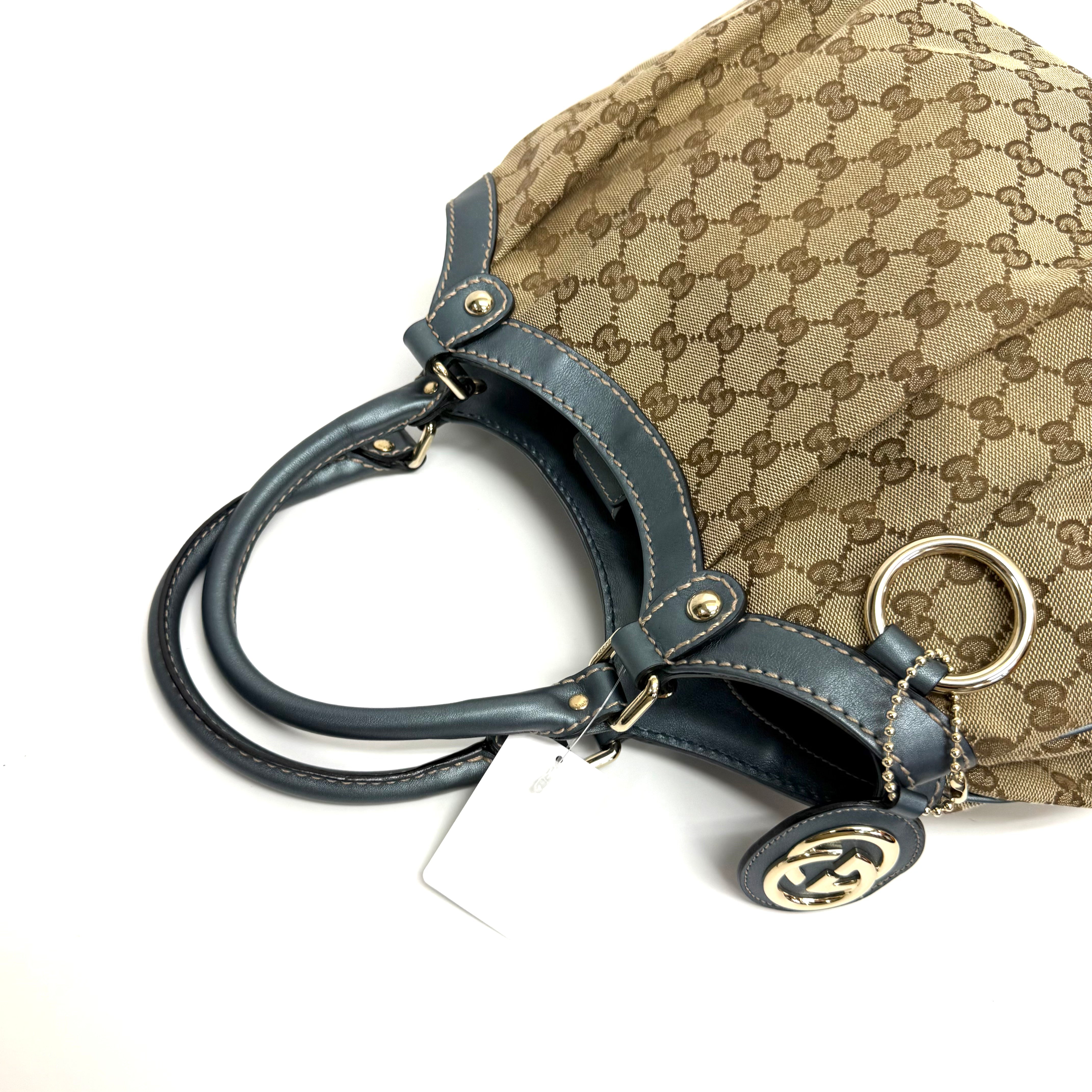 GUCCIGGキャンバス スーキー ハンドバッグ image 3