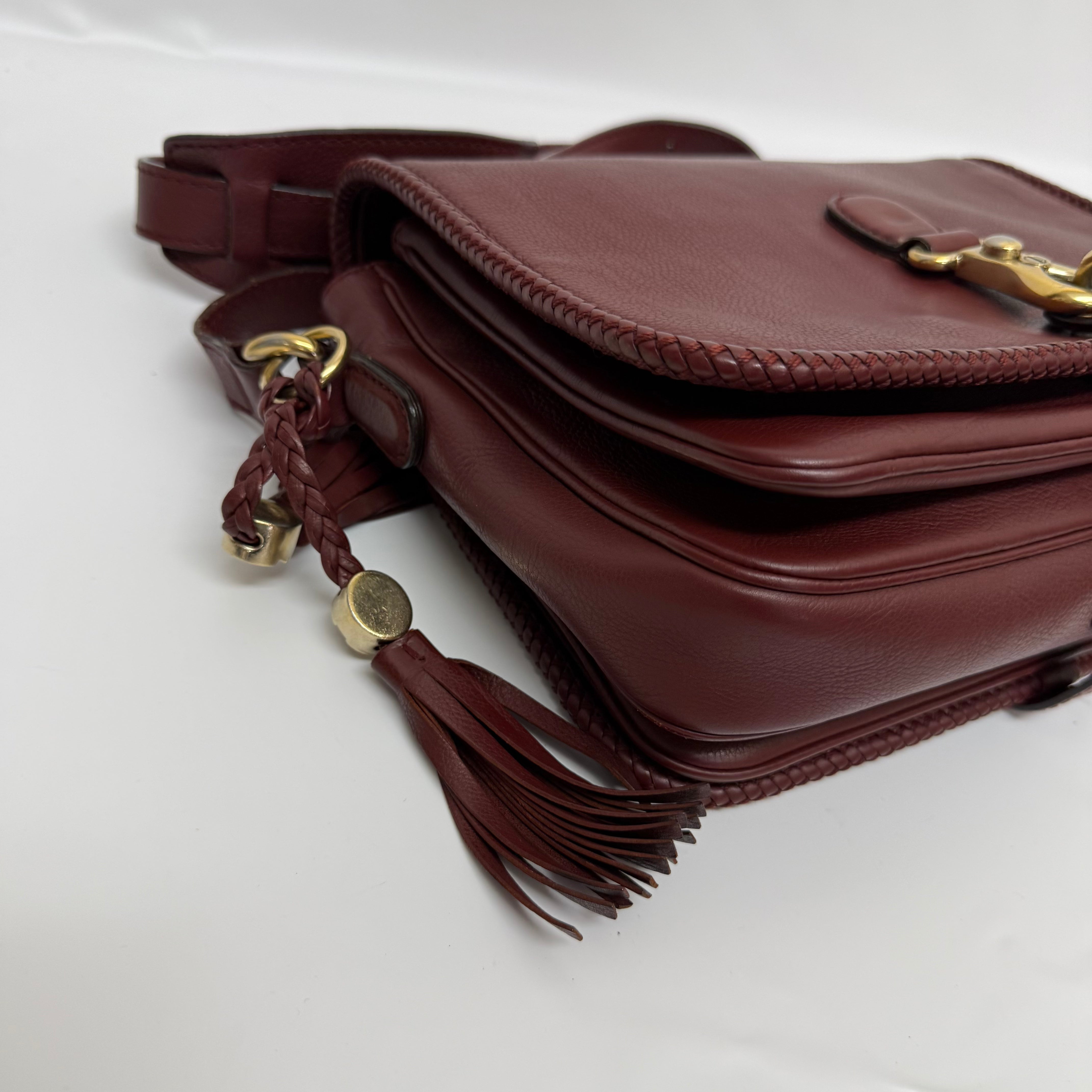 Gucci バッグマラケシュ メッセンジャー レザー ワインレッド image 5