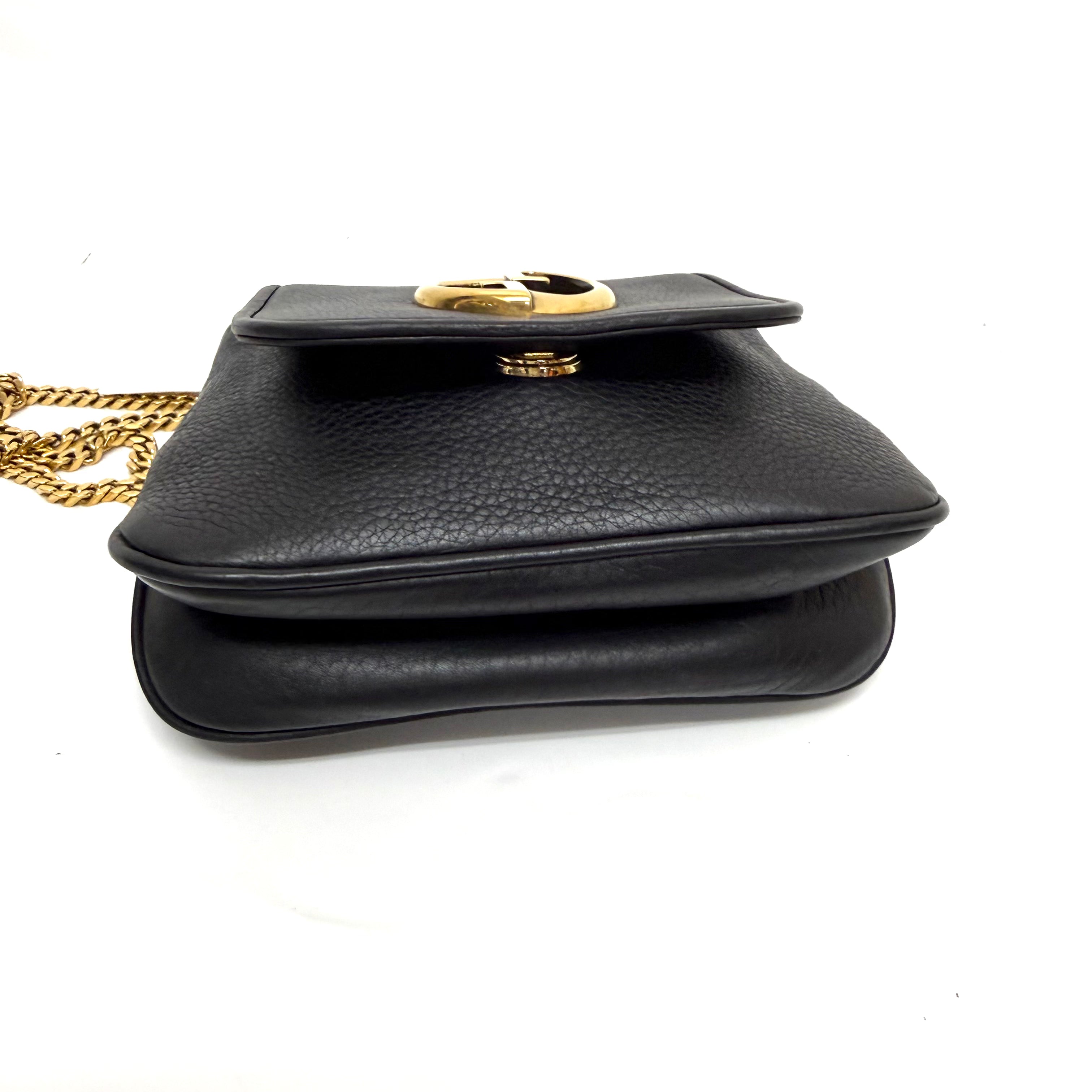 GUCCI グッチ ロゴ レザー チェーン ショルダー バッグ image 4
