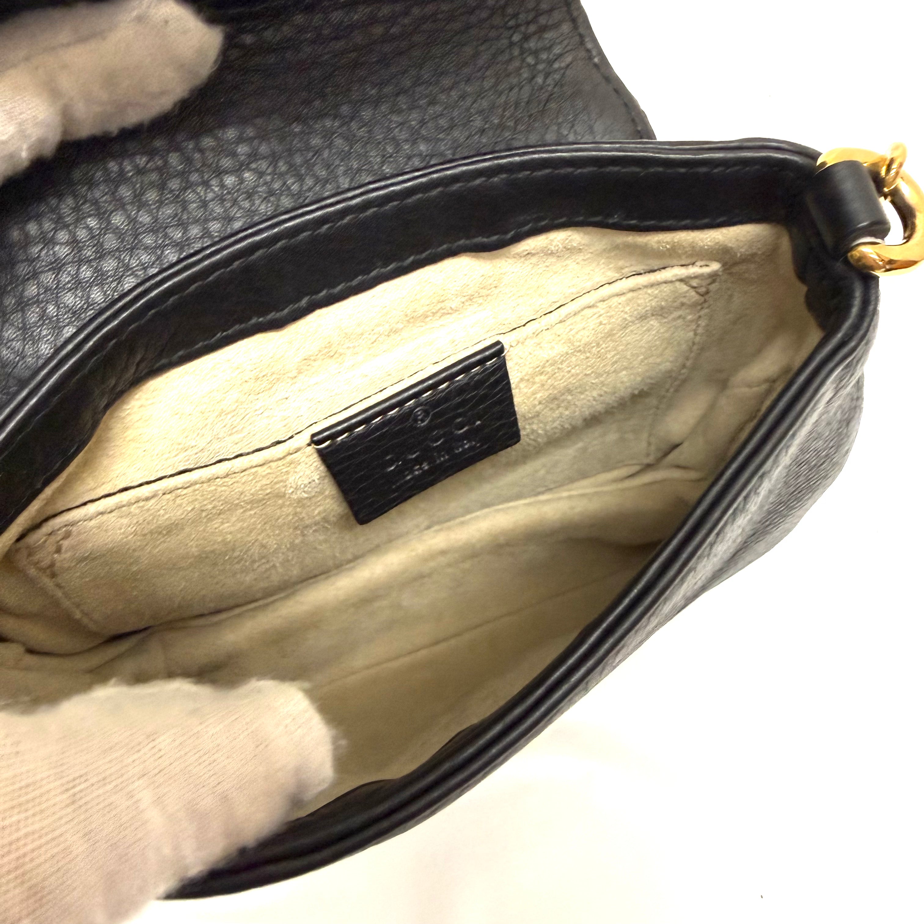 GUCCI グッチ ロゴ レザー チェーン ショルダー バッグ image 7
