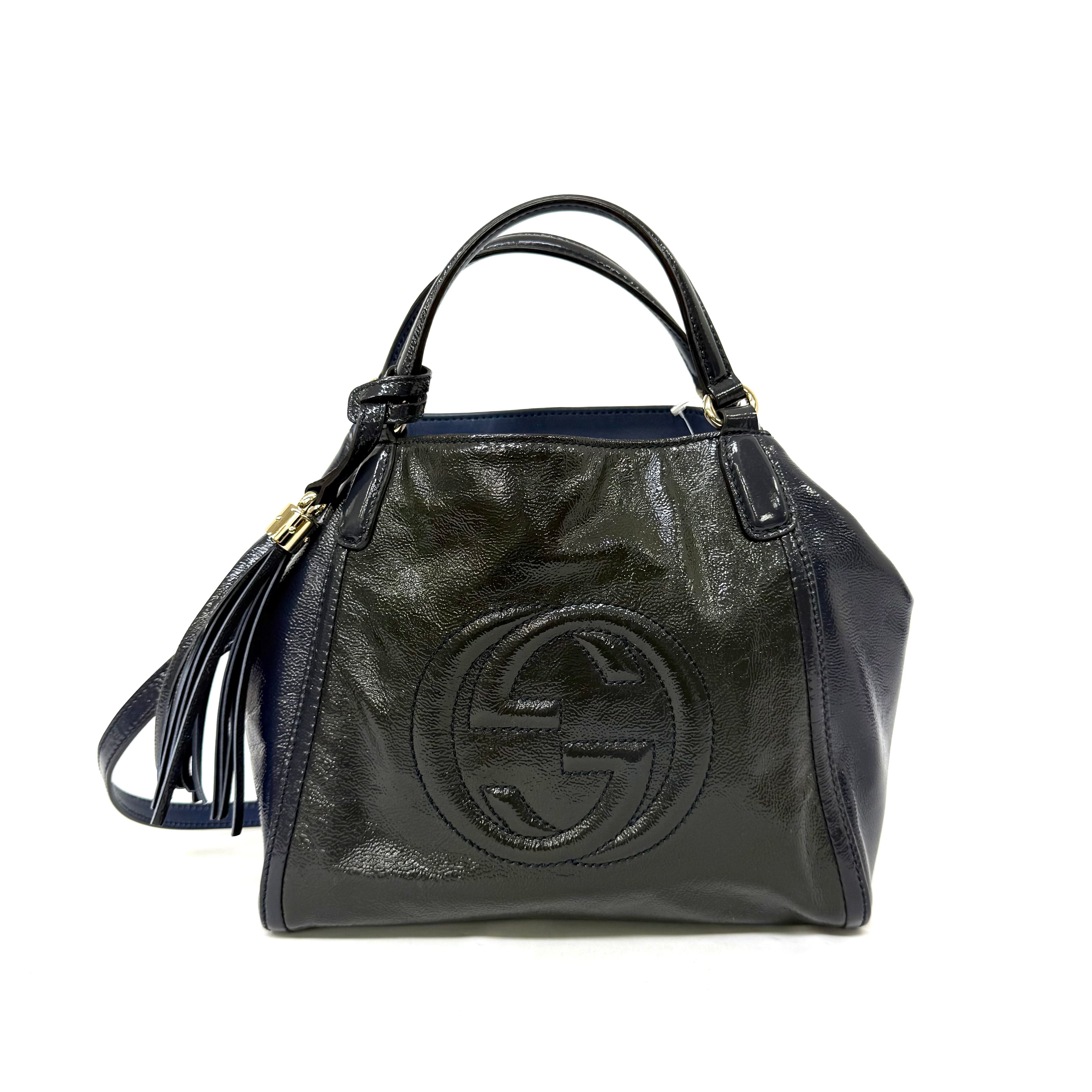 Gucci バッグソーホー インターロッキング 2wayハンドバッグ ネイビー image 1