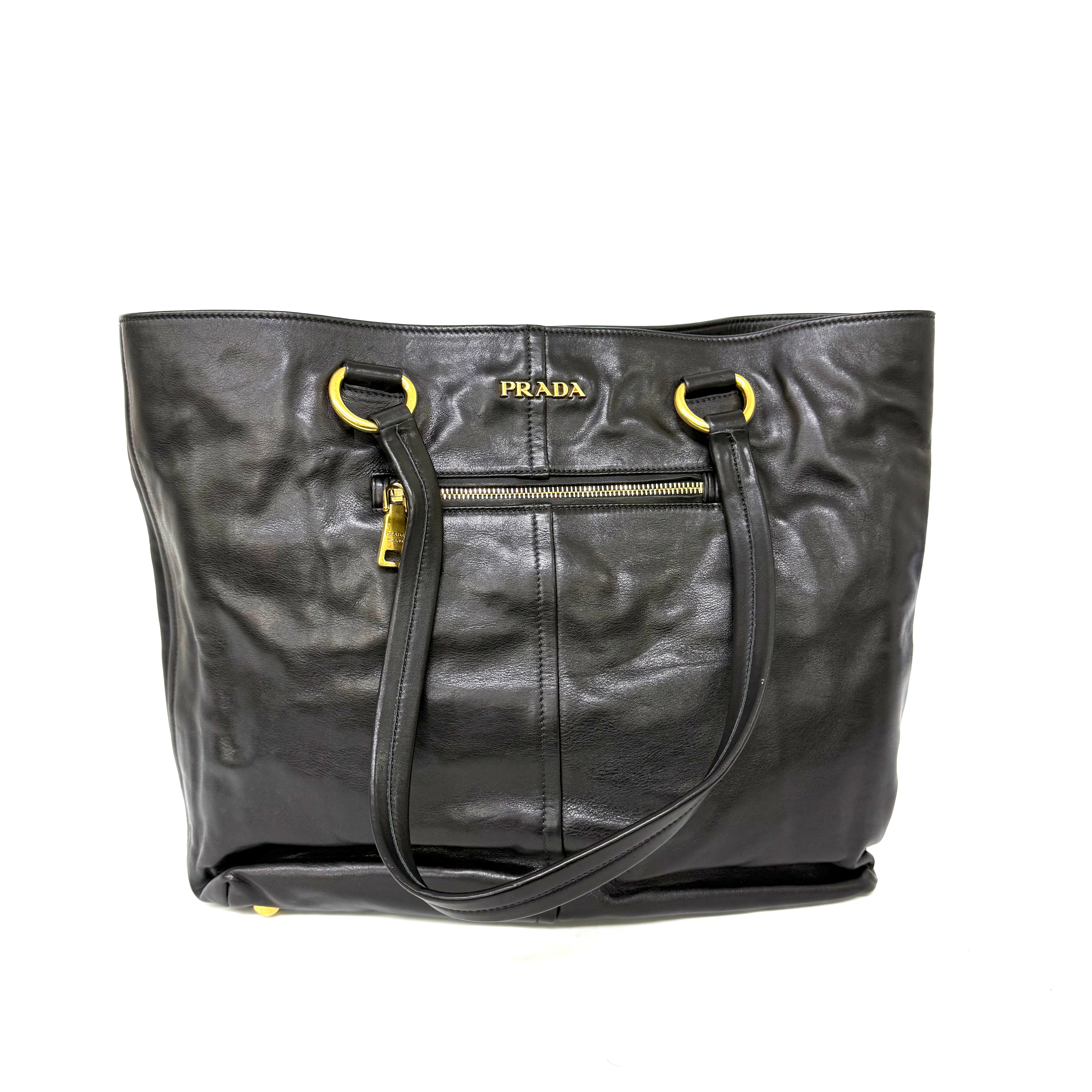 PRADA レザー トートバッグ image 1