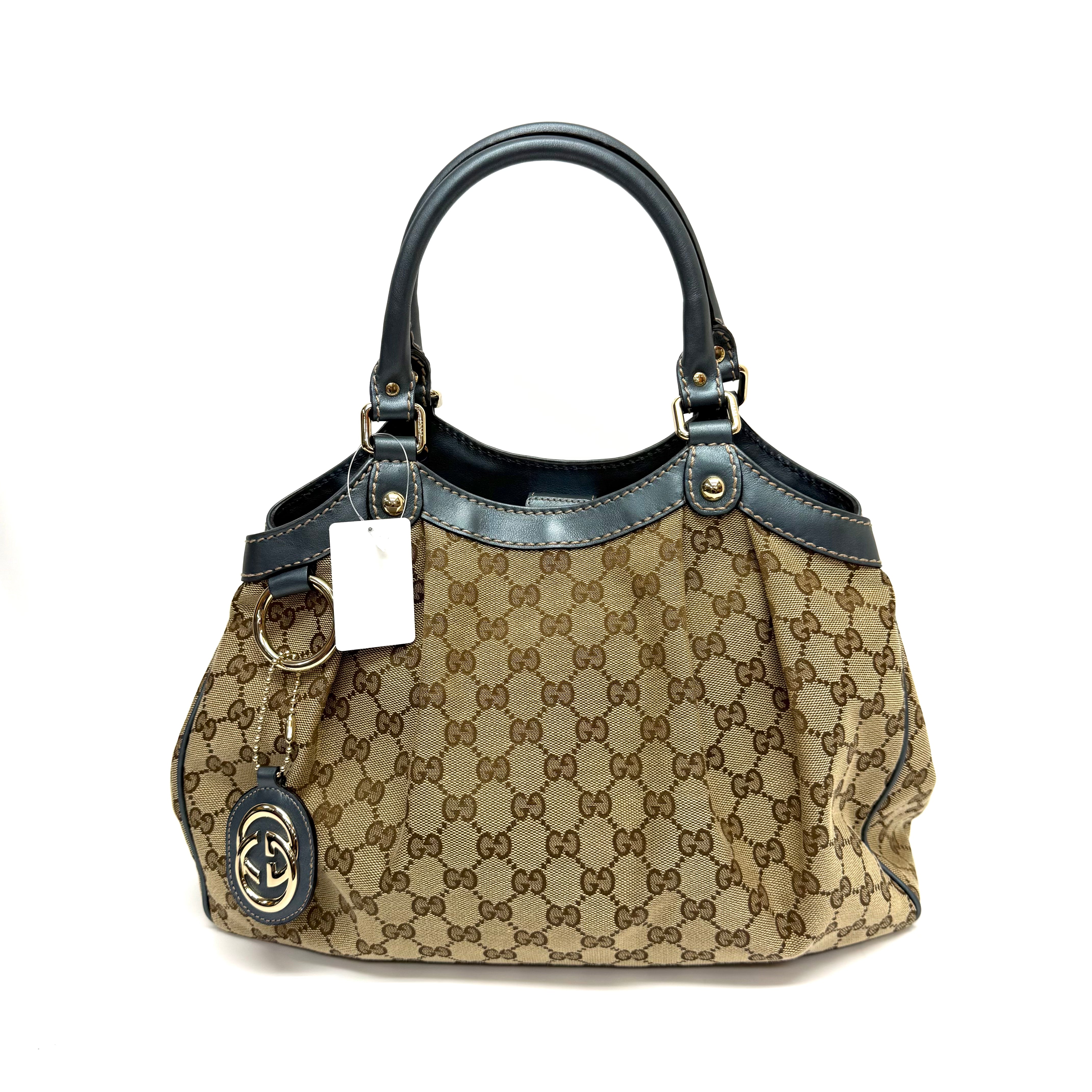 GUCCIGGｷｬﾝﾊﾞｽ ｽｰｷｰ ﾊﾝﾄﾞﾊﾞｯｸﾞ image 1