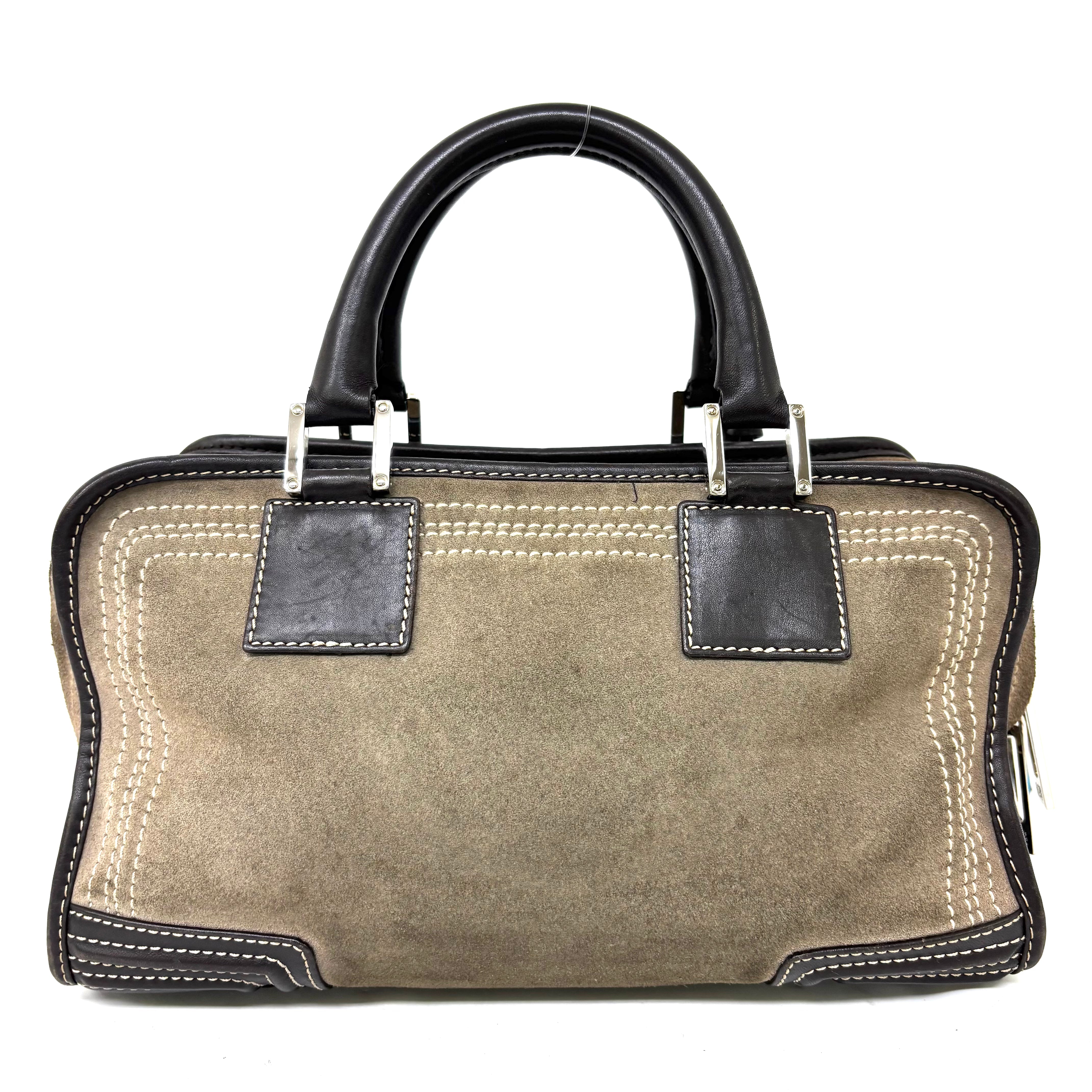 ＬＯＥＷＥ その他ライン バッグアマソナ２８ スエード アナグラム クロシェット Ｗ２９Ｈ１７Ｄ１３ image 2