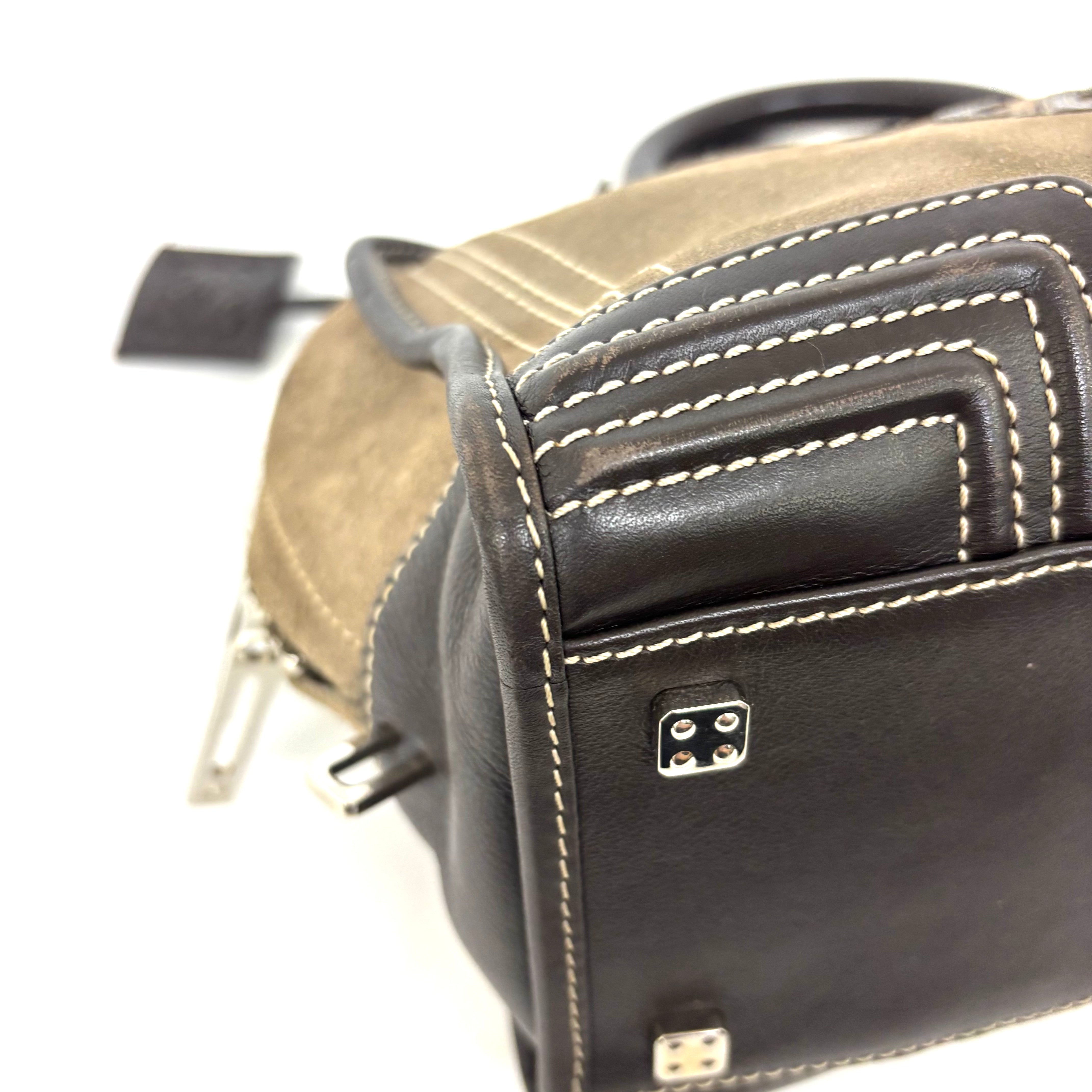 ＬＯＥＷＥ その他ライン バッグアマソナ２８ スエード アナグラム クロシェット Ｗ２９Ｈ１７Ｄ１３ image 5
