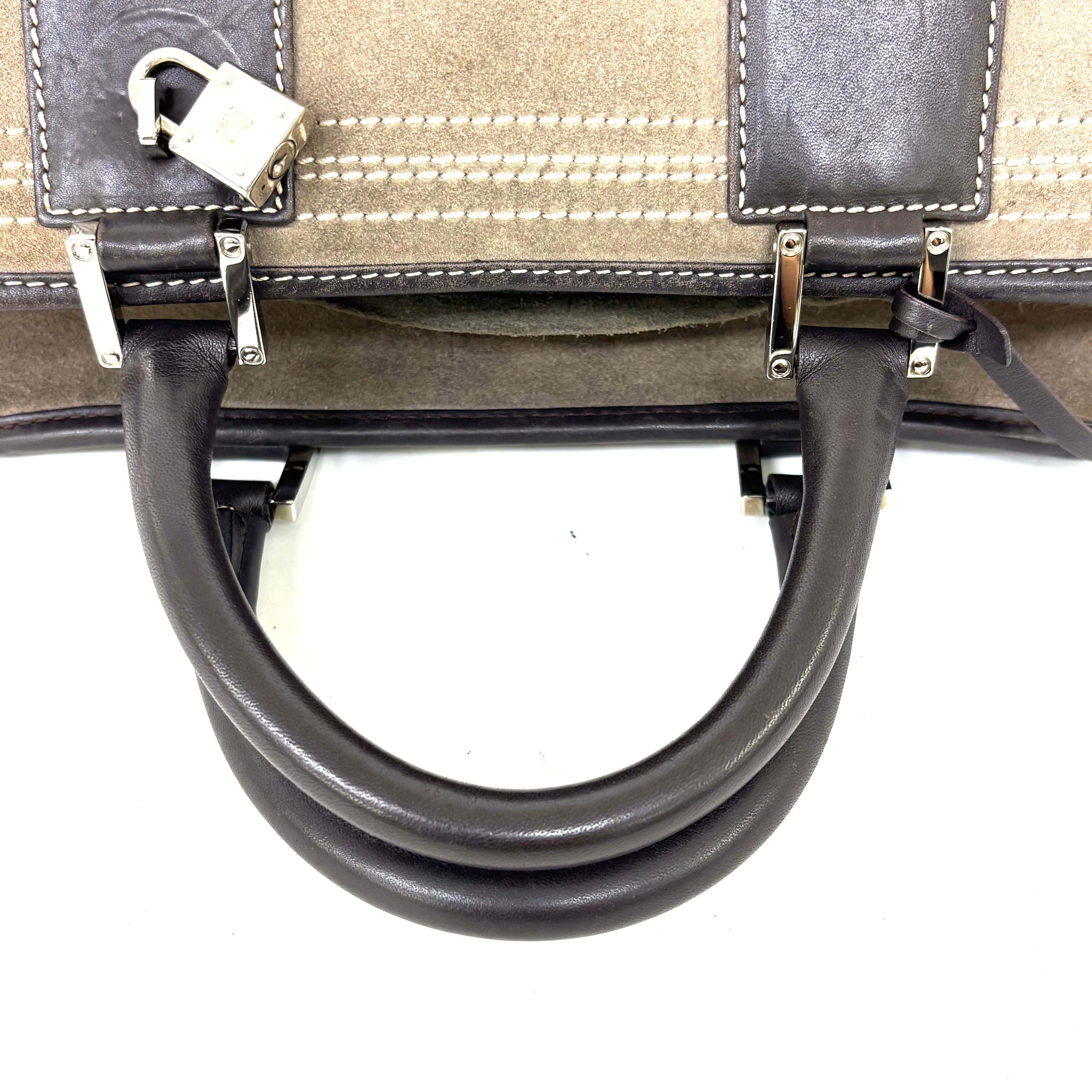 ＬＯＥＷＥ その他ライン バッグアマソナ２８ スエード アナグラム クロシェット Ｗ２９Ｈ１７Ｄ１３ image 6