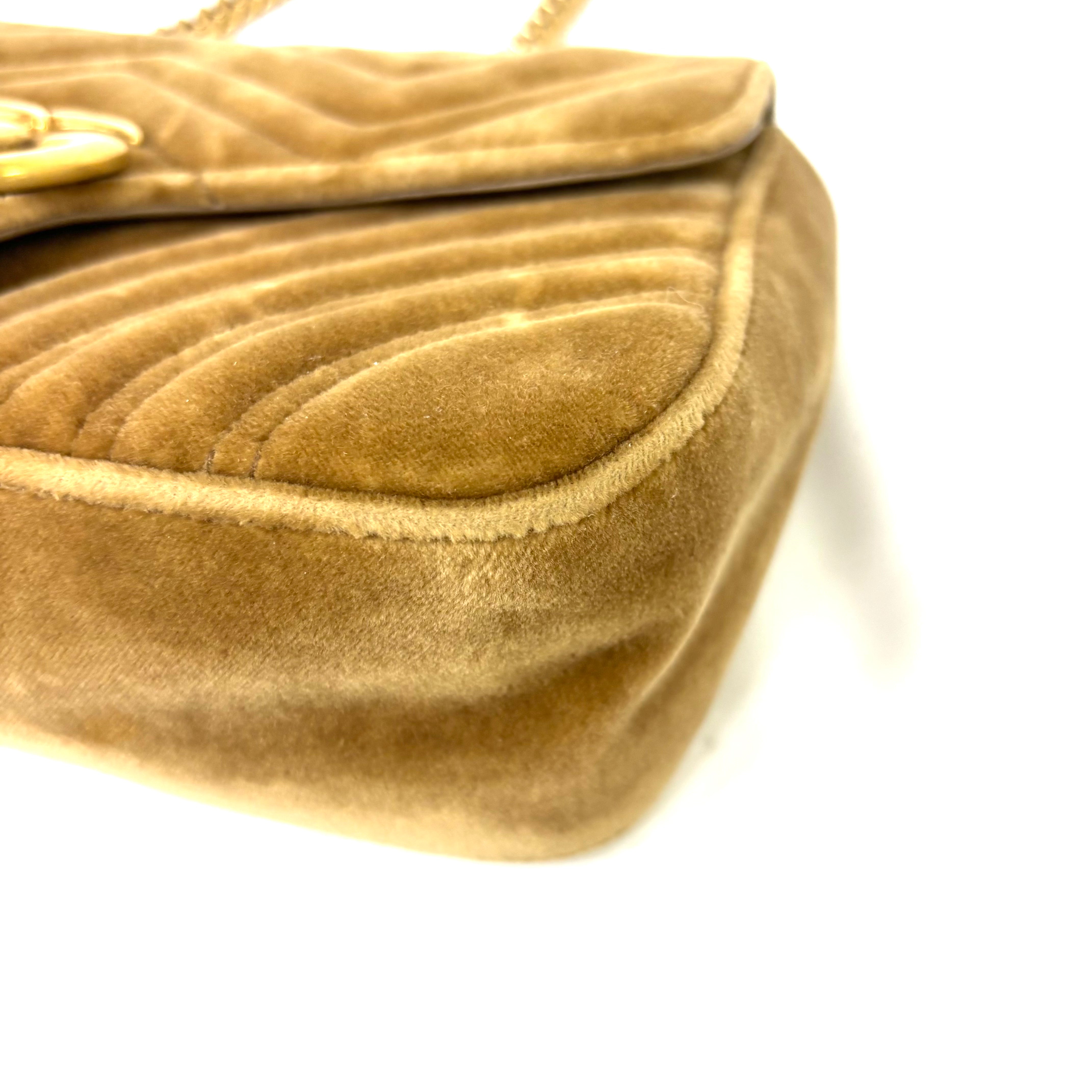 Ｇｕｃｃｉ ダブルＧ（バッグ）ＧＵＣＣＩ マーモント ダブルＧ ショルダーバッグ ベロア image 4