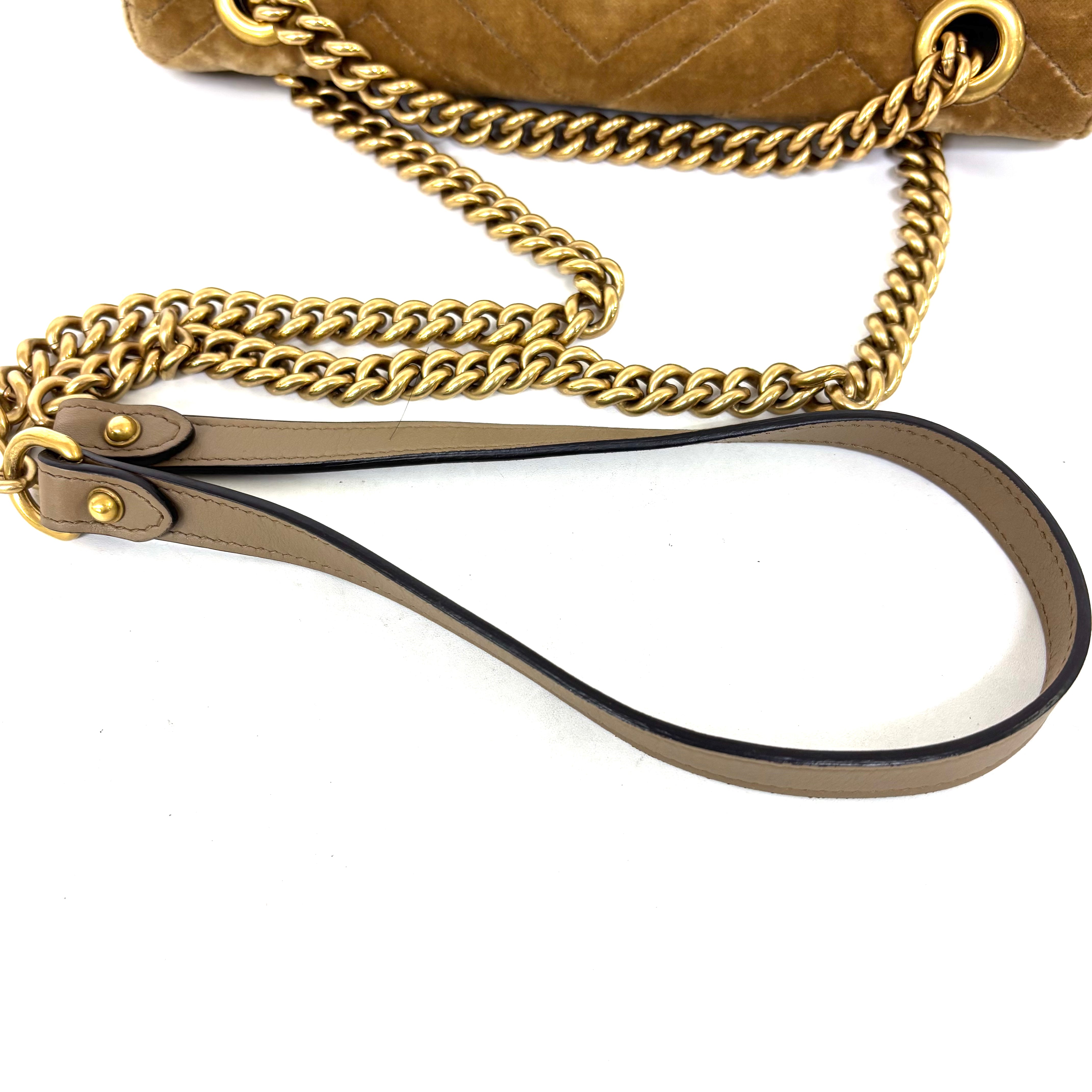 Ｇｕｃｃｉ ダブルＧ（バッグ）ＧＵＣＣＩ マーモント ダブルＧ ショルダーバッグ ベロア image 6