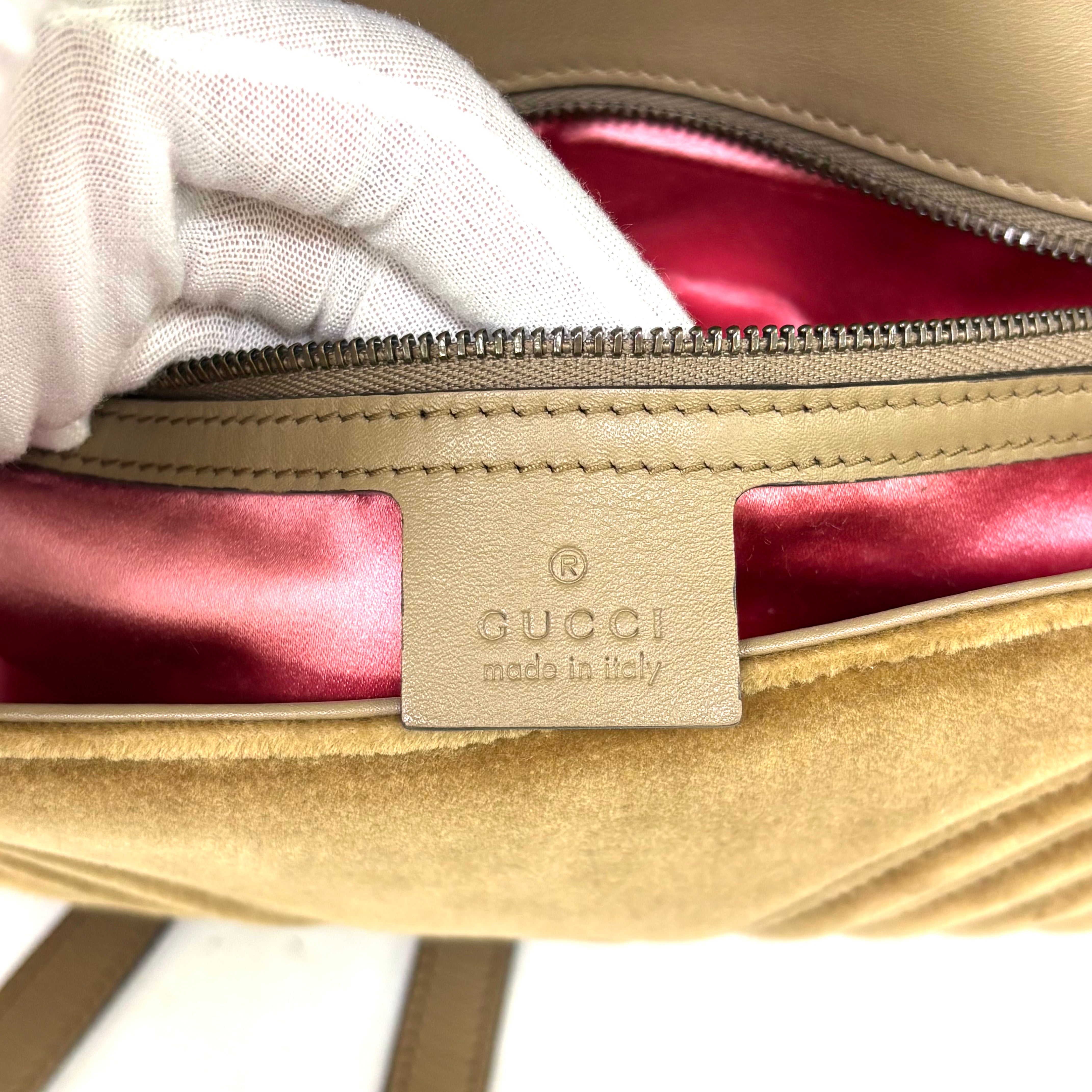 Ｇｕｃｃｉ ダブルＧ（バッグ）ＧＵＣＣＩ マーモント ダブルＧ ショルダーバッグ ベロア image 10