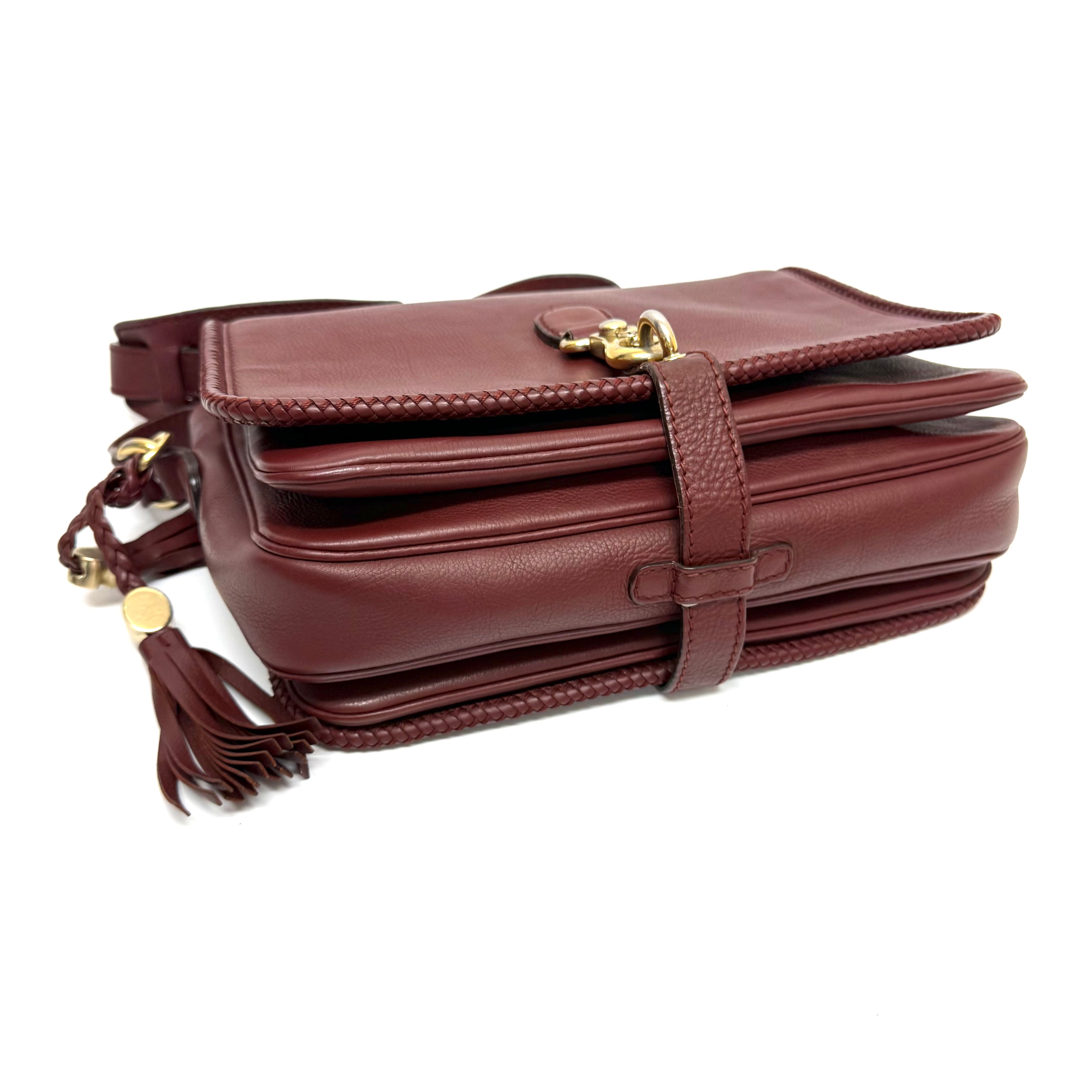 Ｇｕｃｃｉ バッグマラケシュ メッセンジャー レザー ワインレッド image 4