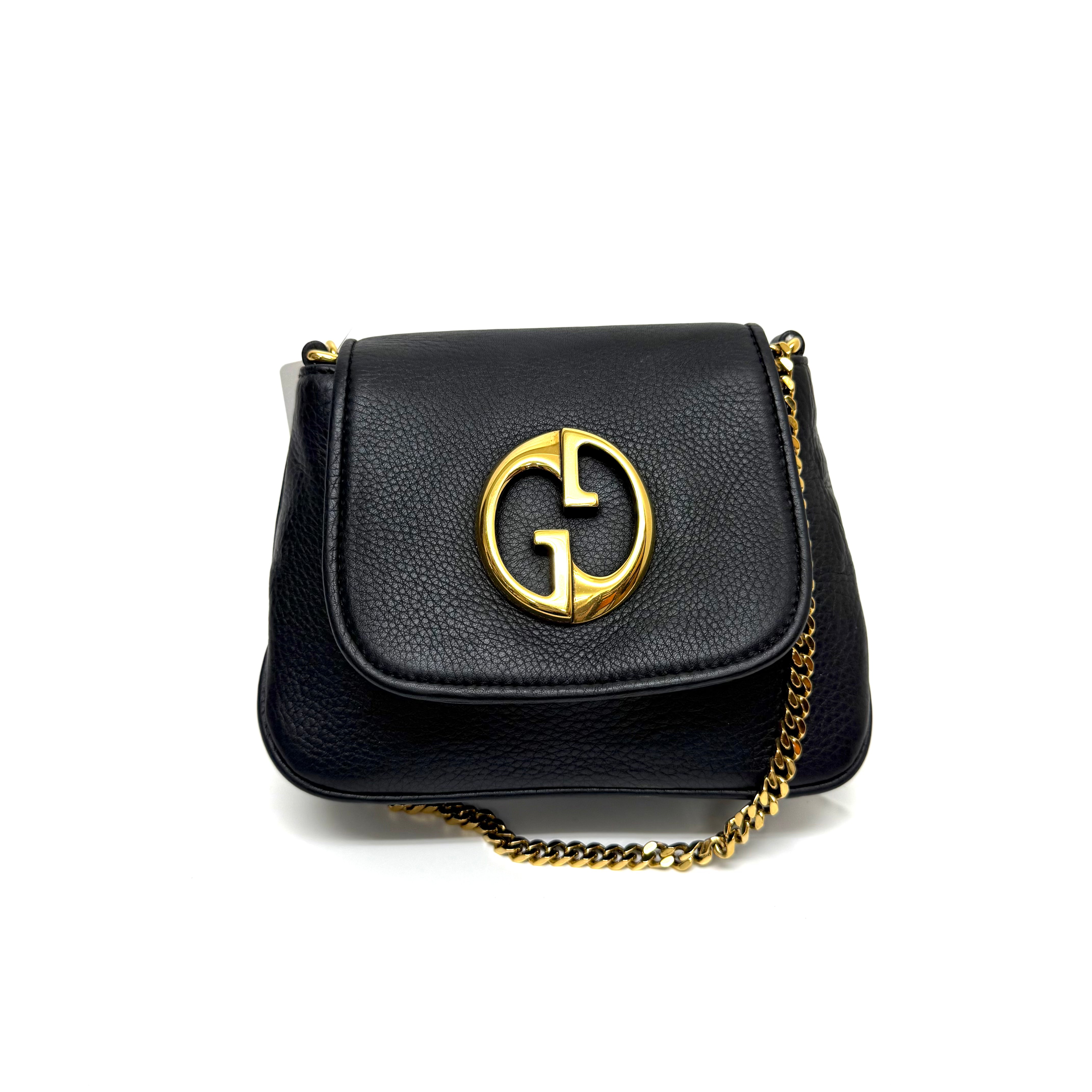 ＧＵＣＣＩ グッチ ロゴ レザー チェーン ショルダー バッグ image 1