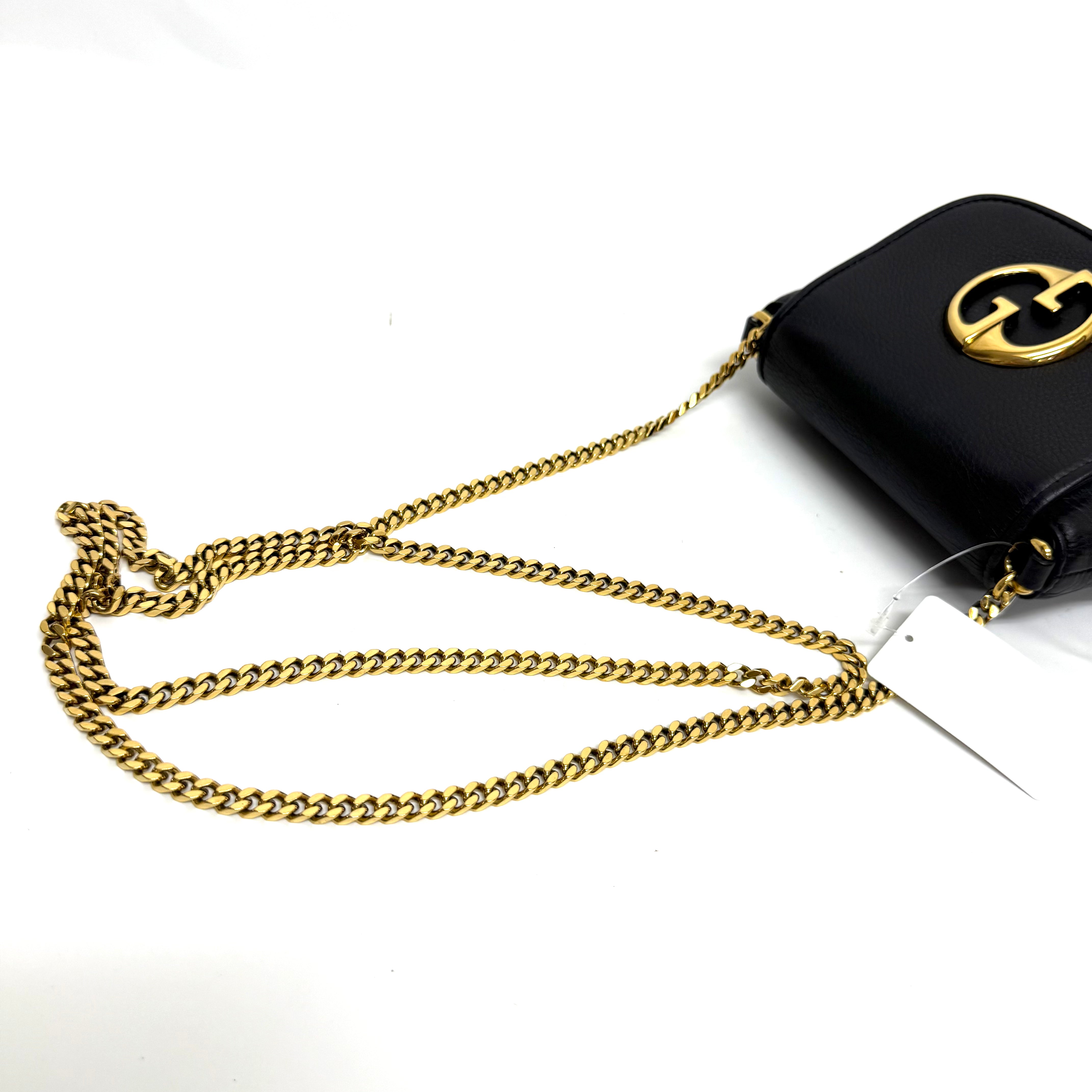 ＧＵＣＣＩ グッチ ロゴ レザー チェーン ショルダー バッグ image 3
