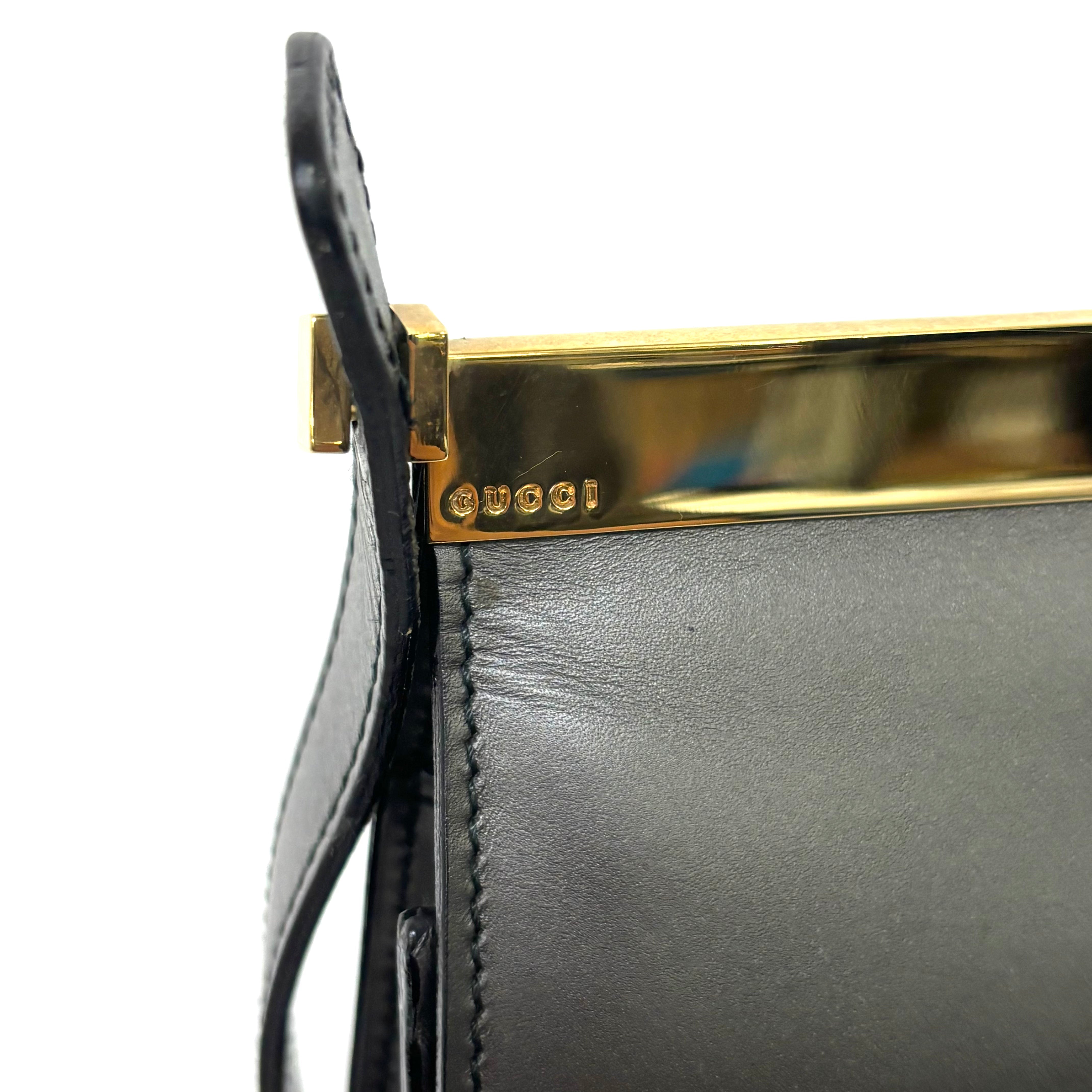 GUCCIレザーブラック 001205819200 ワンショルダーショルダーバッグ image 7