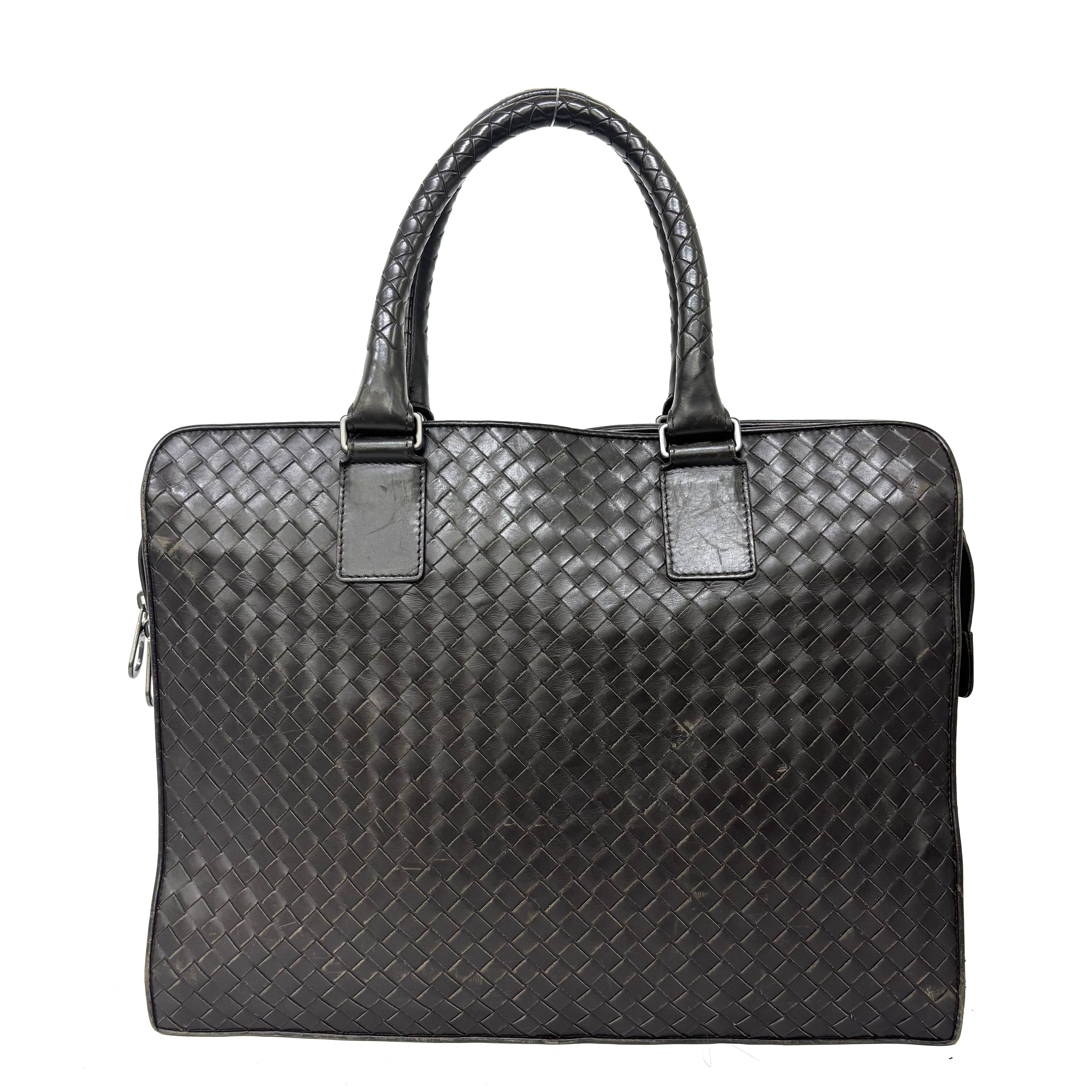 Ｂｏｔｔｅｇａ Ｖｅｎｅｔａイントレチャート ビジネスバッグ レザー 茶 image 1