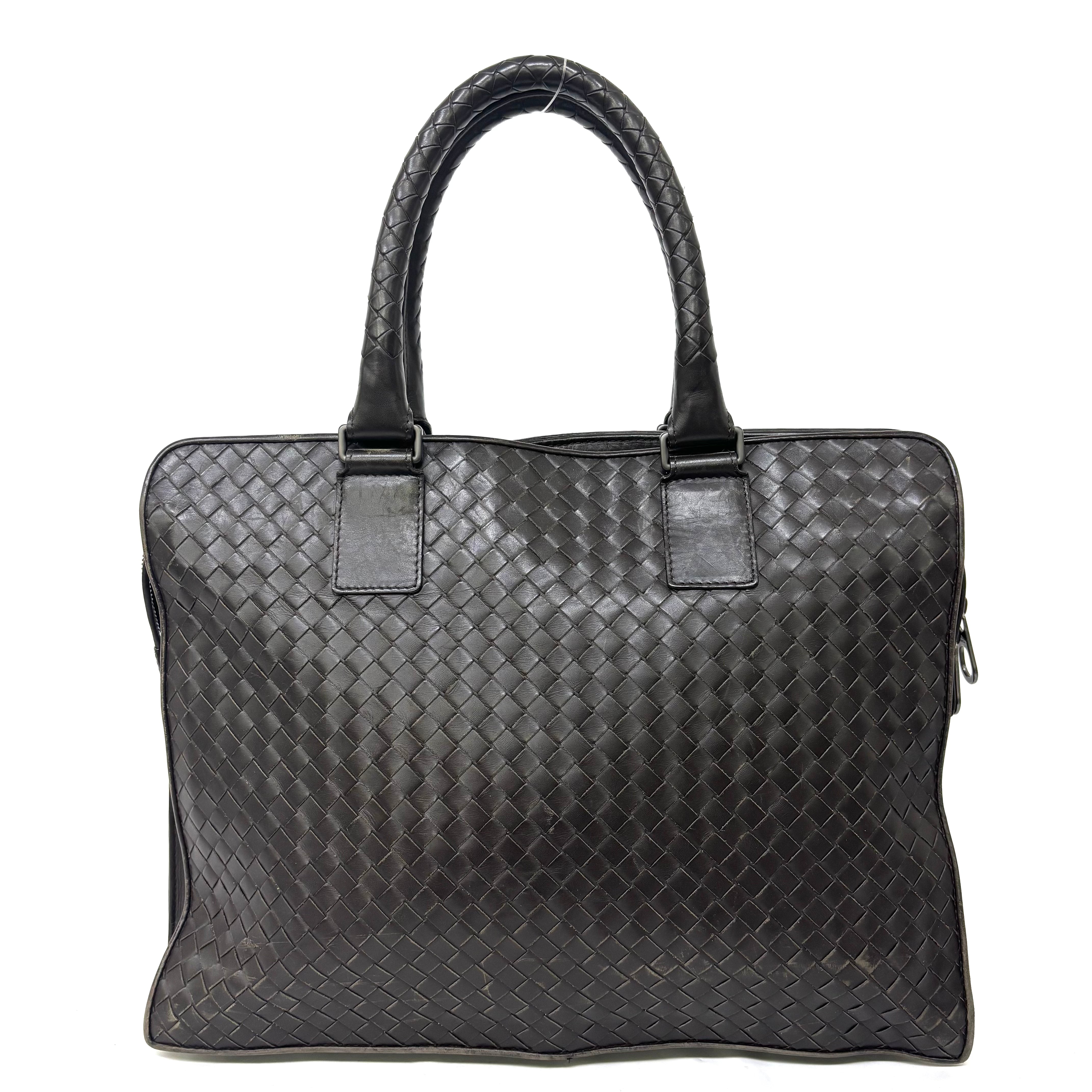 Ｂｏｔｔｅｇａ Ｖｅｎｅｔａイントレチャート ビジネスバッグ レザー 茶 image 2