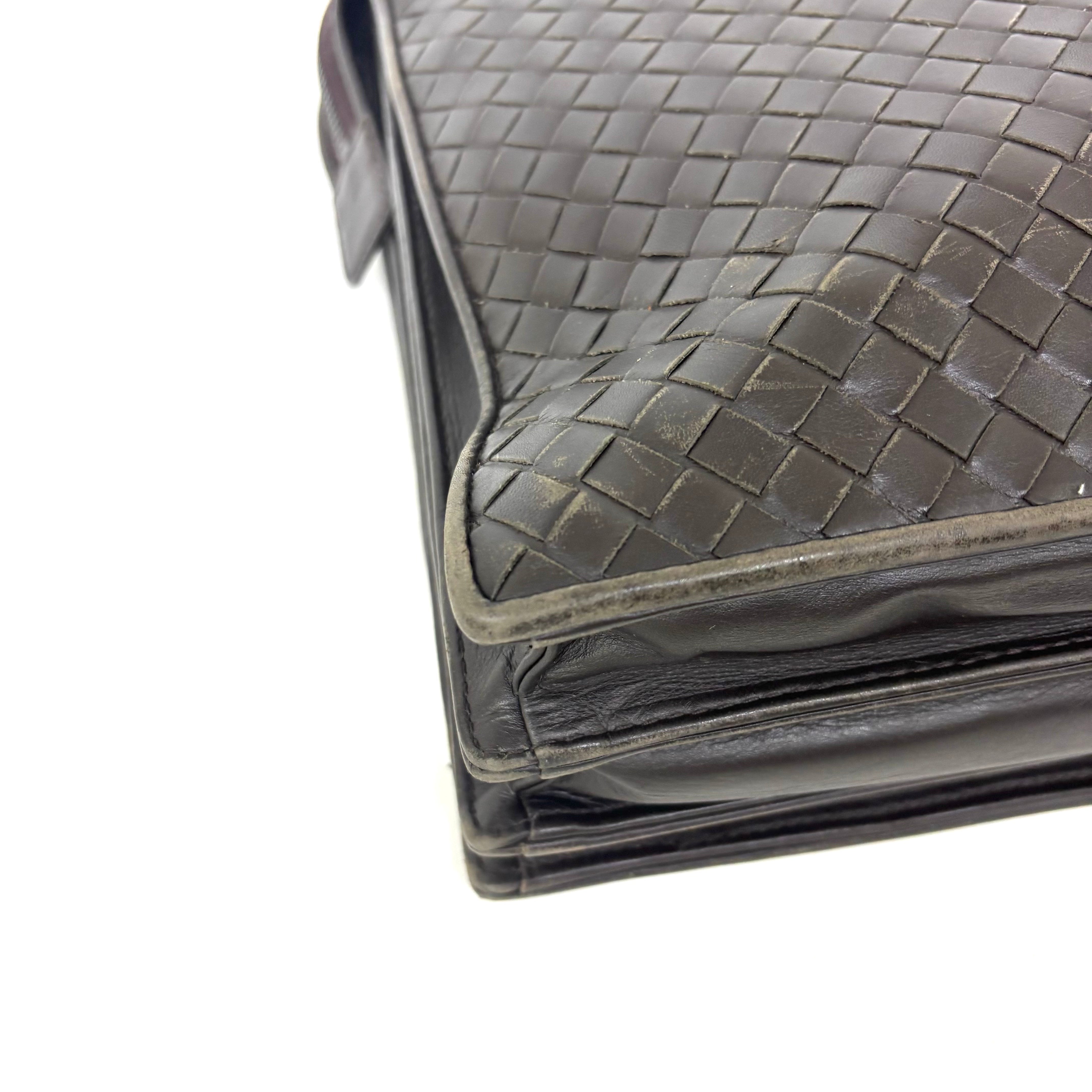 Ｂｏｔｔｅｇａ Ｖｅｎｅｔａイントレチャート ビジネスバッグ レザー 茶 image 5