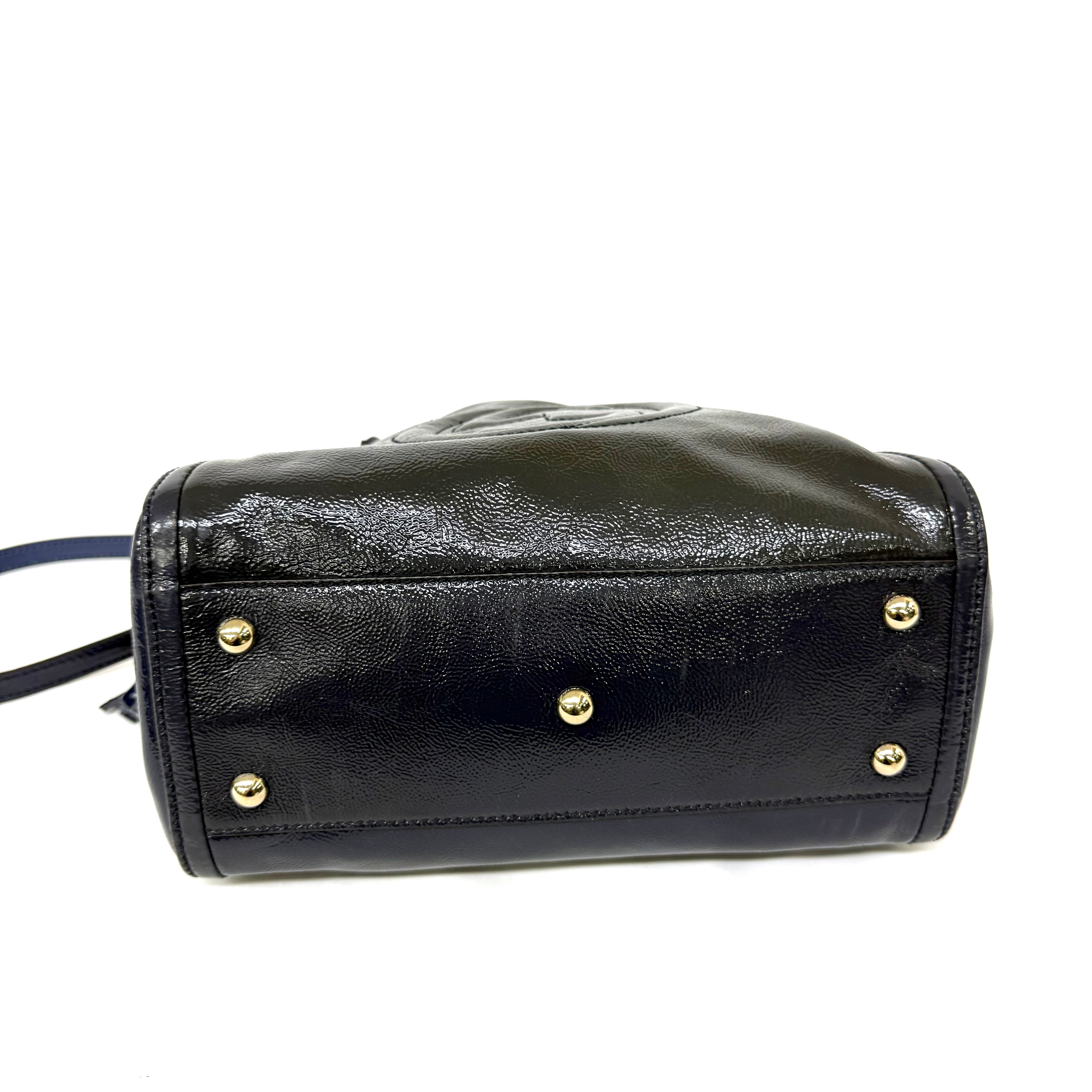 Ｇｕｃｃｉ  バッグソーホー インターロッキング ２ｗａｙハンドバッグ ネイビー image 4